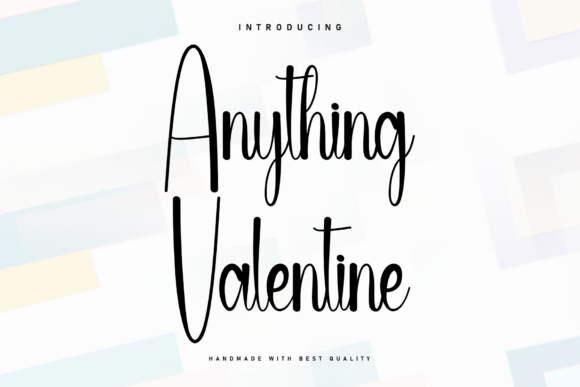 Anything Valentine Font: A Beautiful Choice for Editorial Design