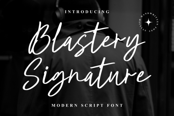 Blastery Signature: A Script Font for Campaign Creativity