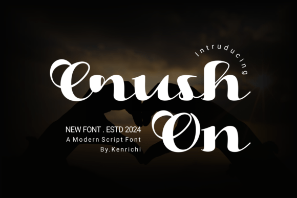 Crush On: A Bold Script Font for Modern Web Design