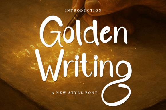 Golden Writing: A Font That Speaks Warmly