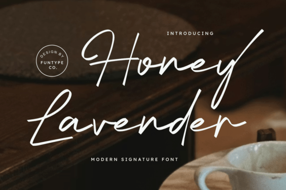 Honey Lavender: A Script Font for Digital Design