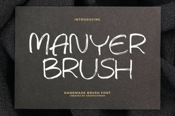 Manyer: A Handmade Brush Font for Authentic Branding