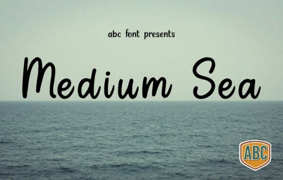 Medium Sea: A Script Font with Oceanic Grace