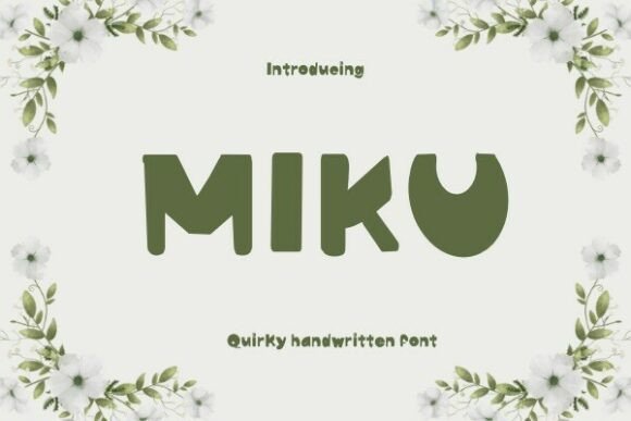 Miku: A Versatile Script Font for Editorial Design