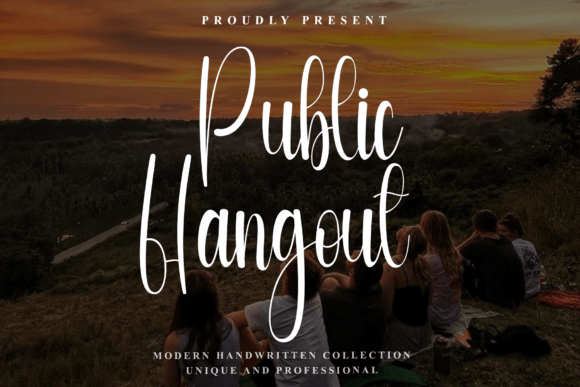 Public Hangout: A Script Font for Digital Design