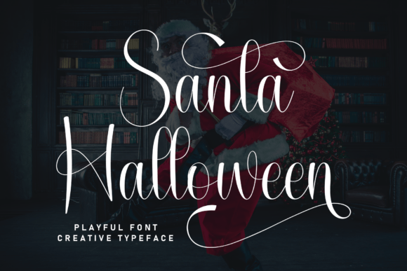 Santa Halloween: A Handwritten Font for Editorial Warmth