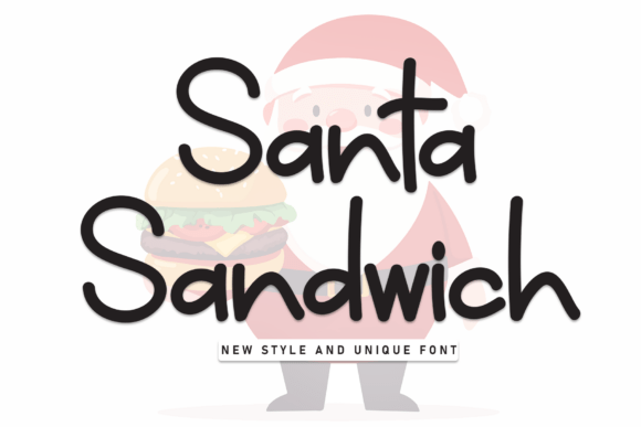 Santa Sandwich: A Festive Font for Creative Branding