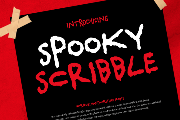 Spooky Scribble: A Font That Feels Like a Whisper in the Dark