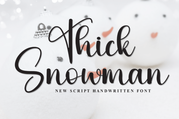 Thick Snowman: A Font for Winter Campaigns
