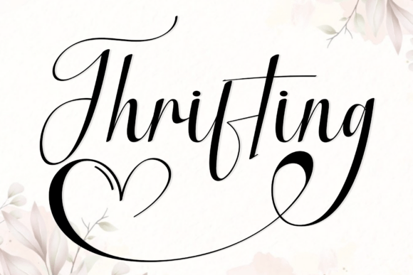 Thrifting: A Script Font with Grace and Fluidity