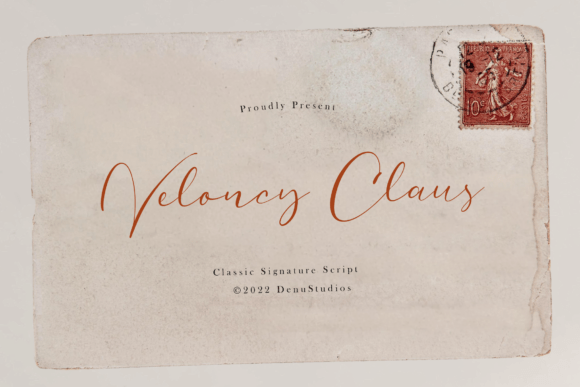 Veloncy Claus: A Timeless Script Font for Crafters and Designers