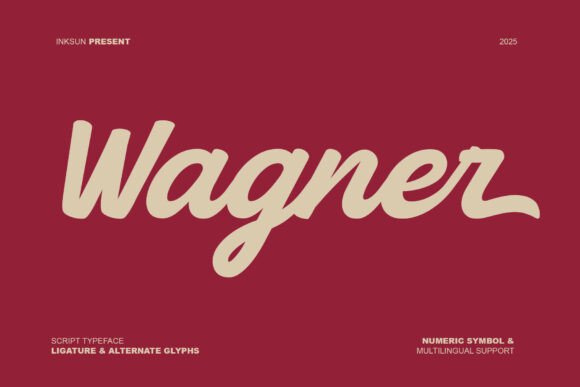 Wagner: A Script Font for Editorial Design and Branding